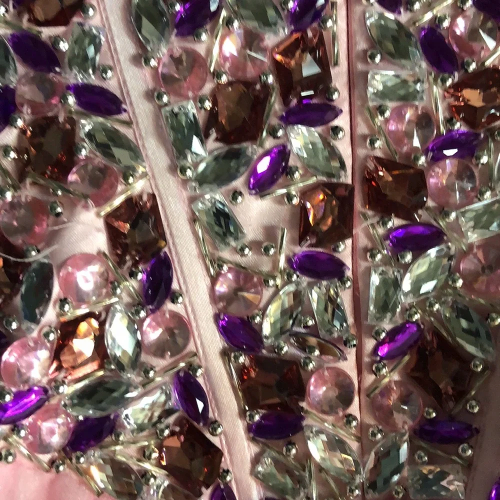 Alyce Paris Pink and Multicolor Sequin Prom Dress - Picture 9 of 12